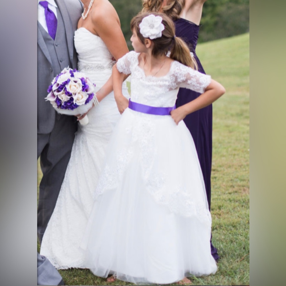 Custom Made Girls (size 8) Communion/ Flower Girl Dress